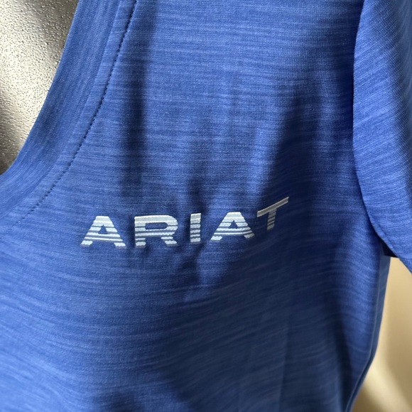 Ariat Women's Short Sleeve Blue Tee - Picture 3 of 5